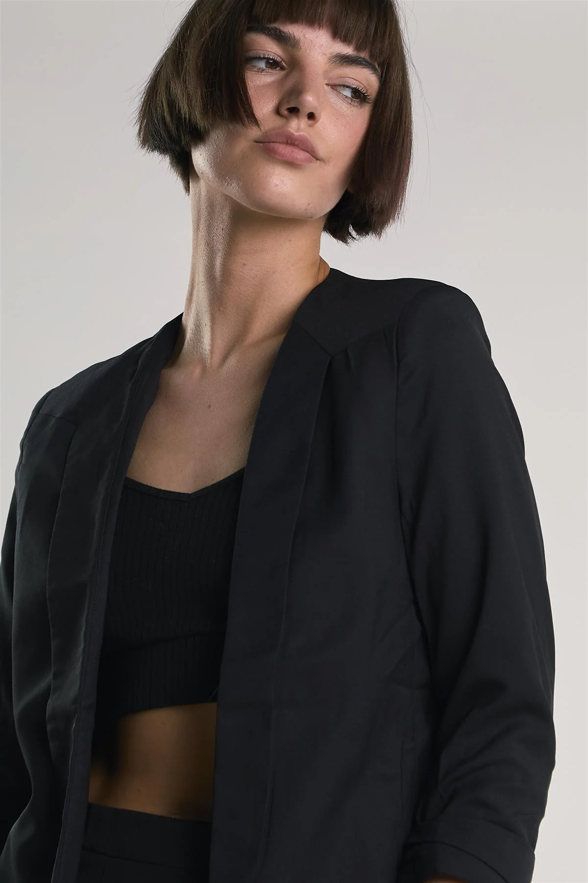 Black Long Sleeve-Blazer - Image 4