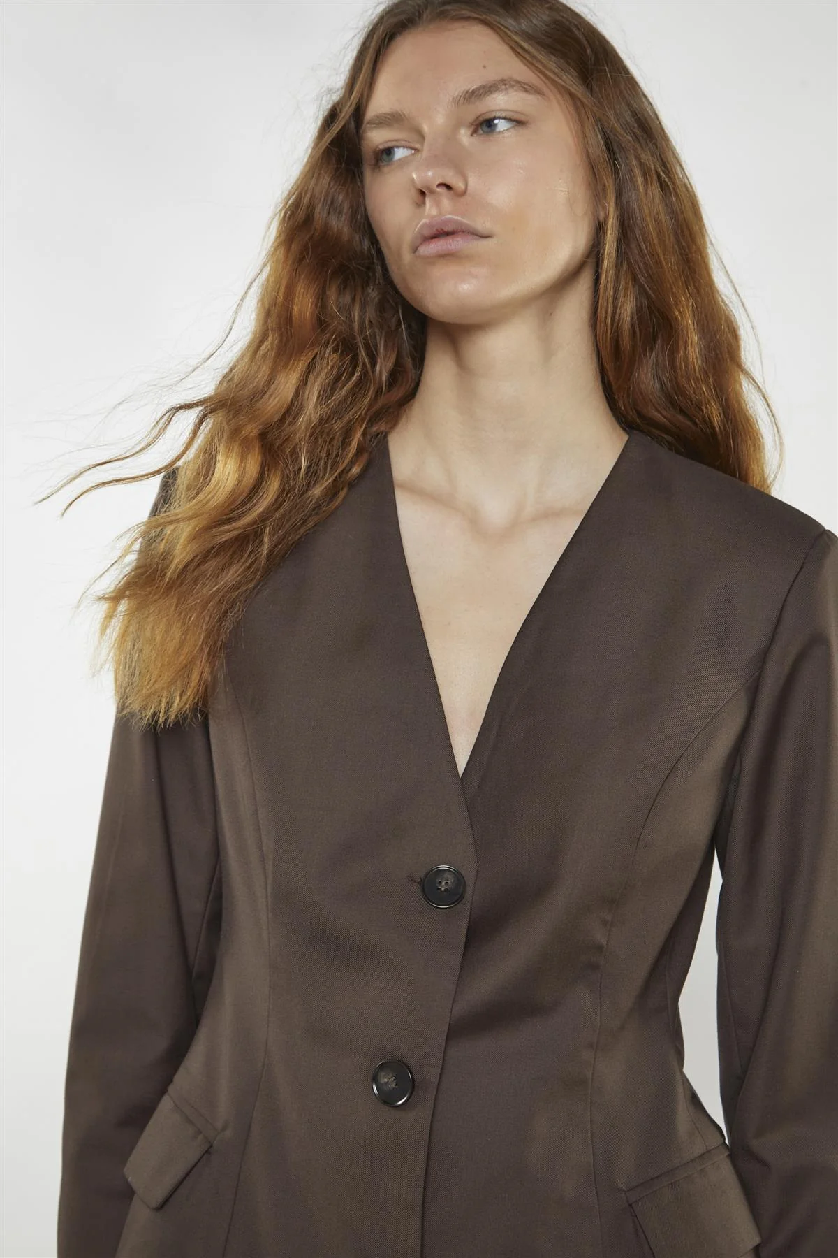 Brown Blazer Mini-Dress - Image 4