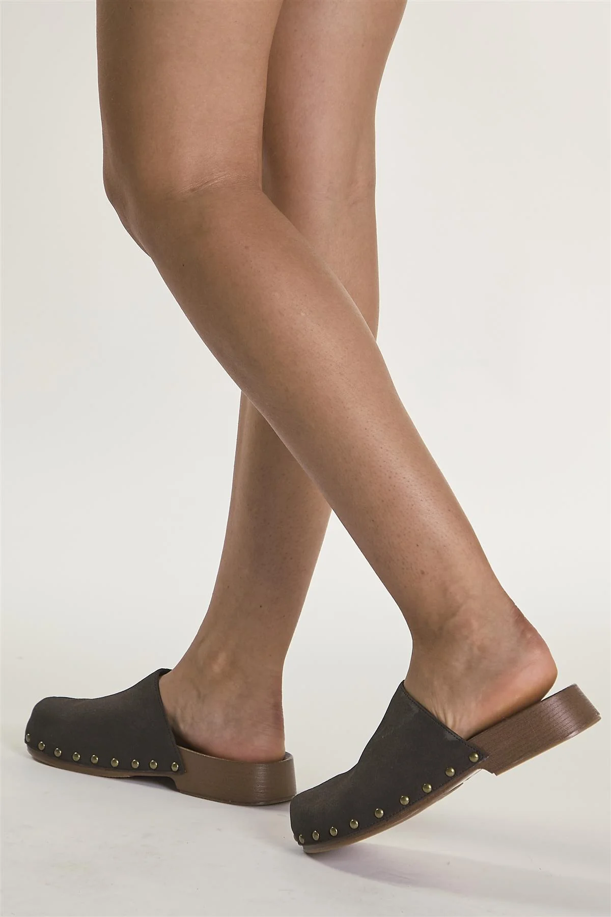Chocolate Studded Mule-Clogs - Image 3