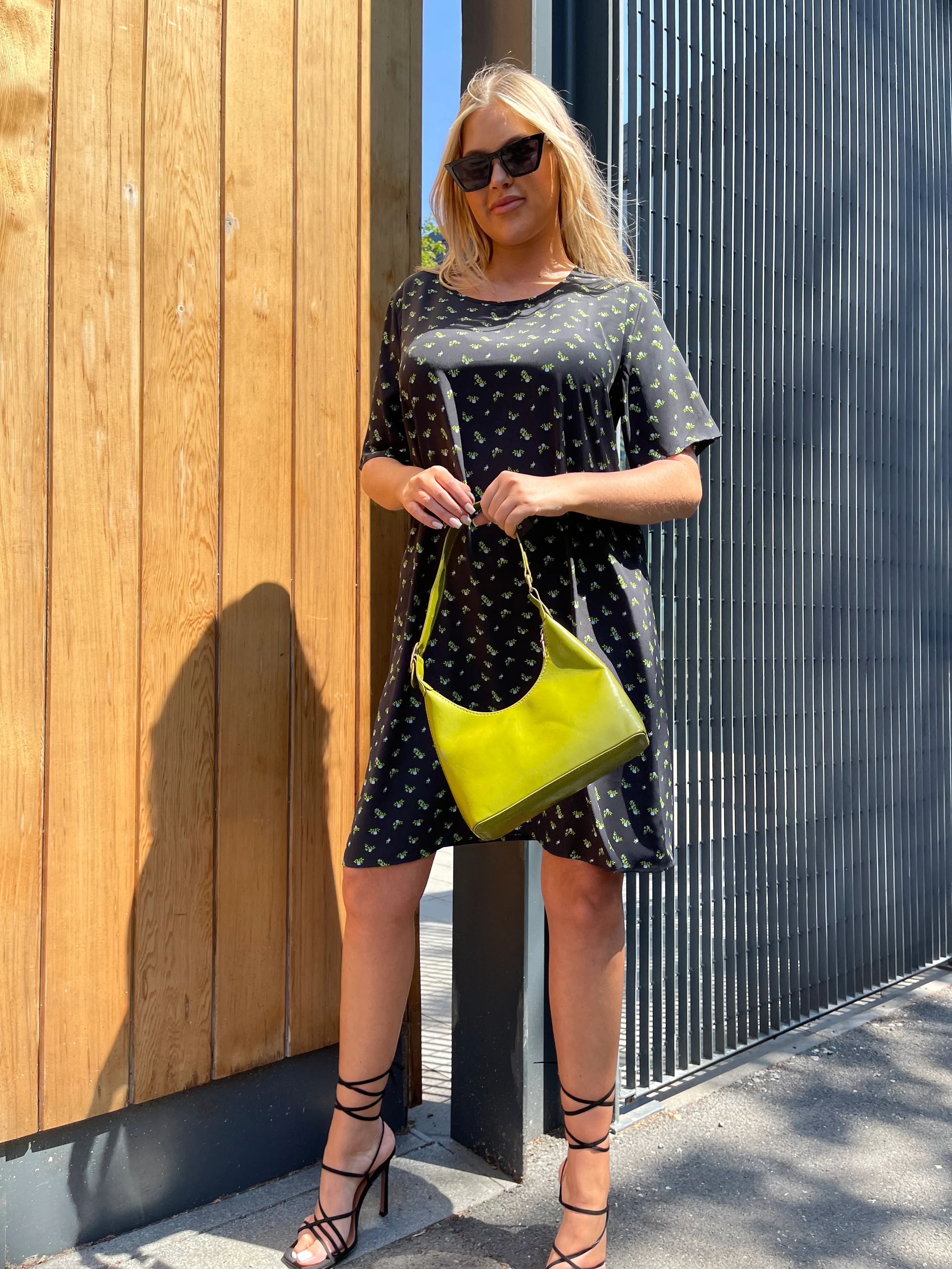 Rosebud Floral T-Shirt Mini-Dress - Image 3