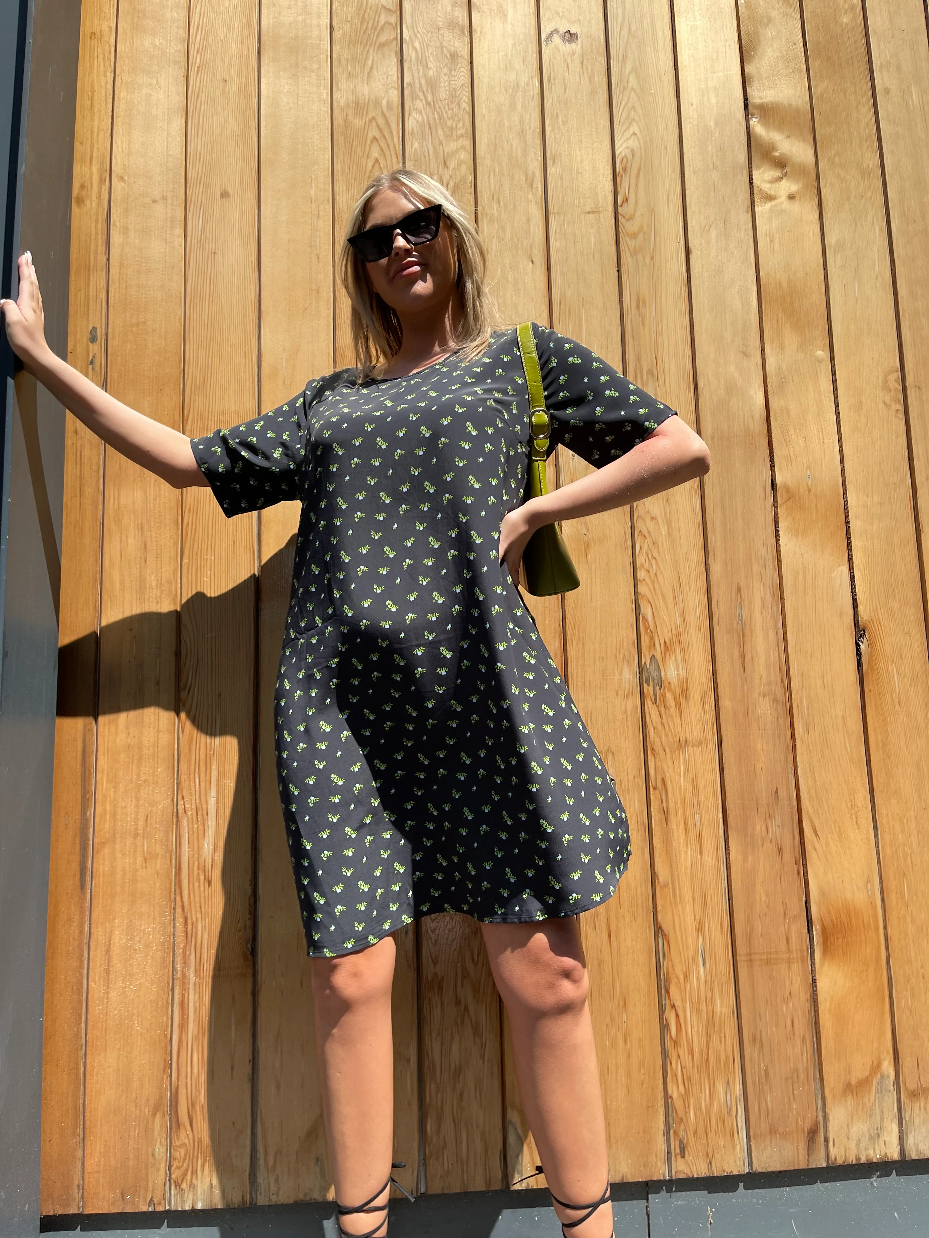 Rosebud Floral T-Shirt Mini-Dress - Image 4