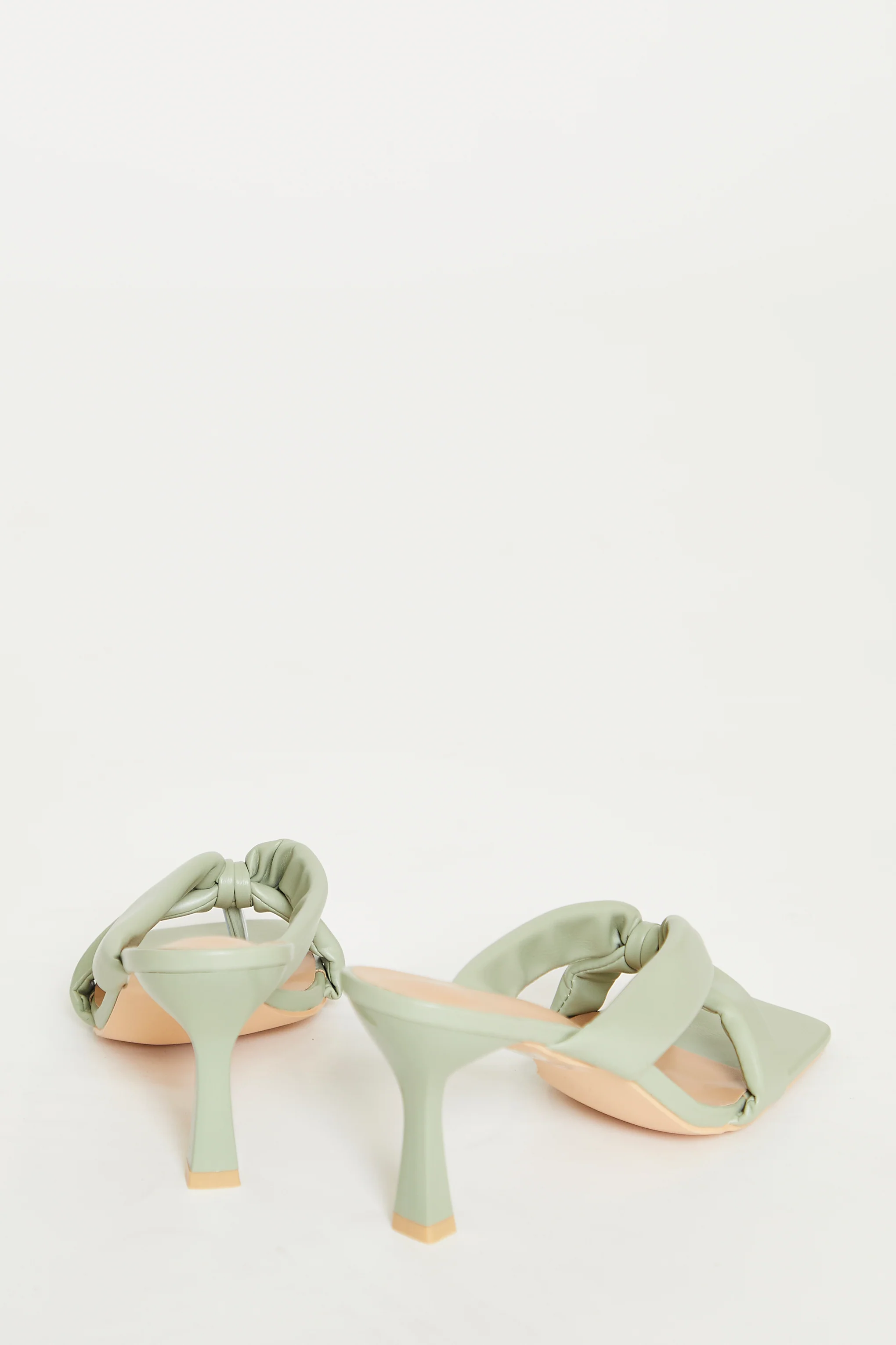 Glamorous Green Toe Pole Heels - Image 4