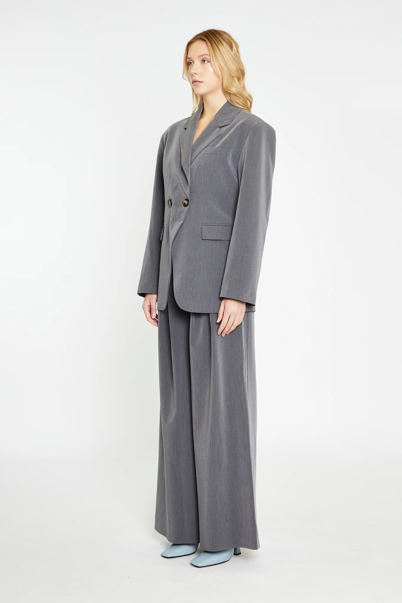 Dark-Grey Tailored Blazer - Image 3