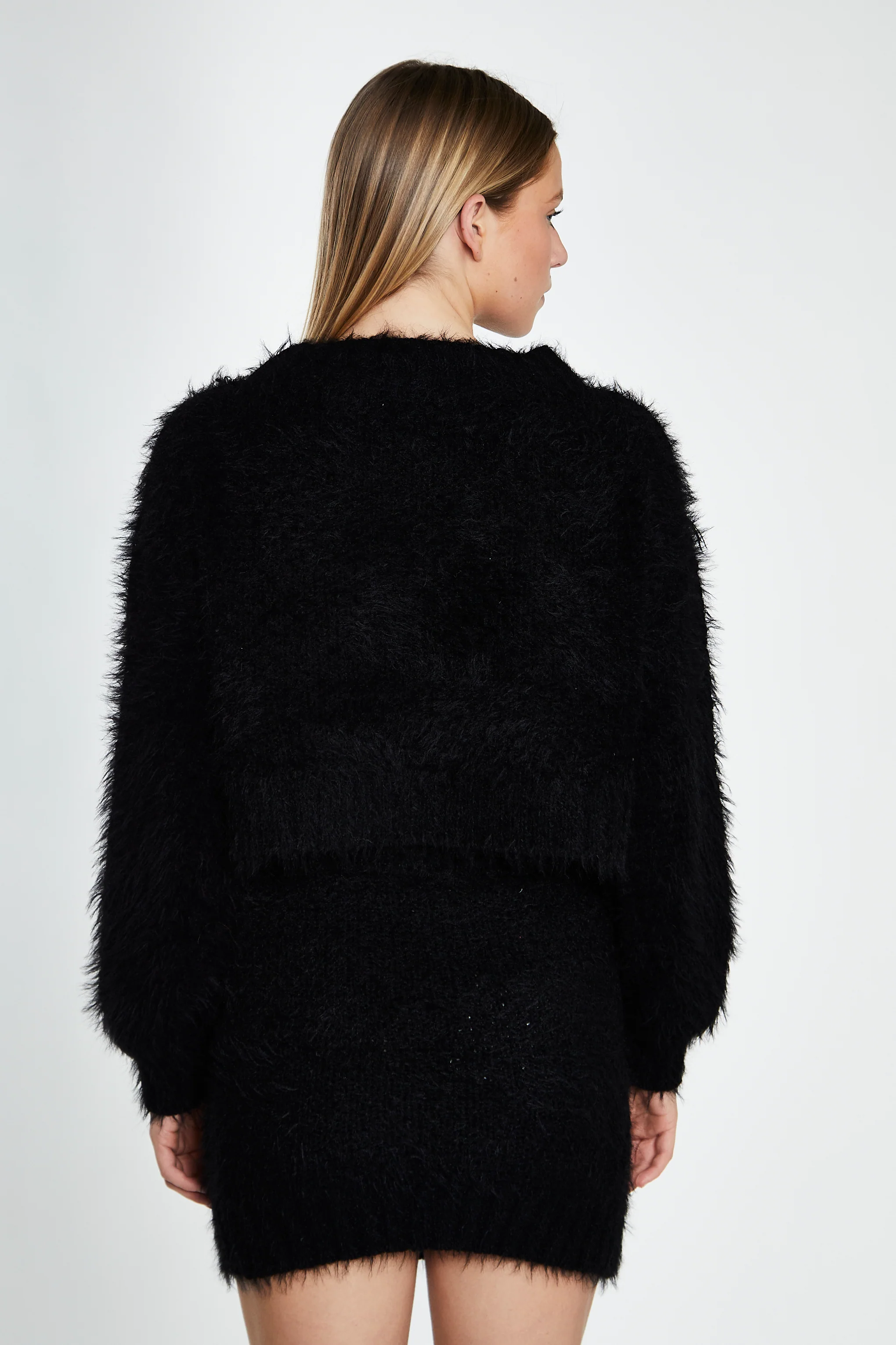 Glamorous Black Knitted Mini Skirt - Image 4