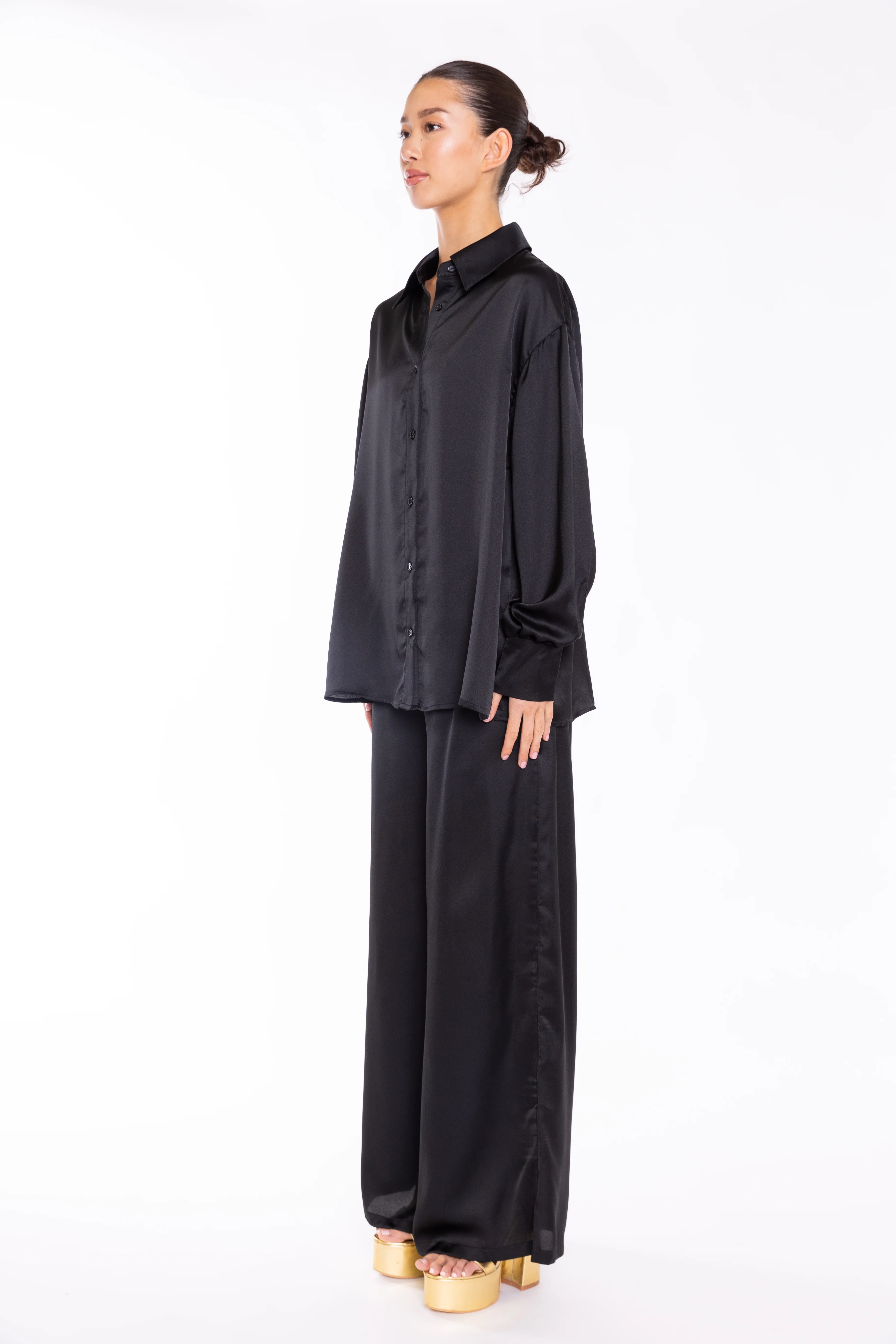 Black Long Sleeve Shirt - Image 4