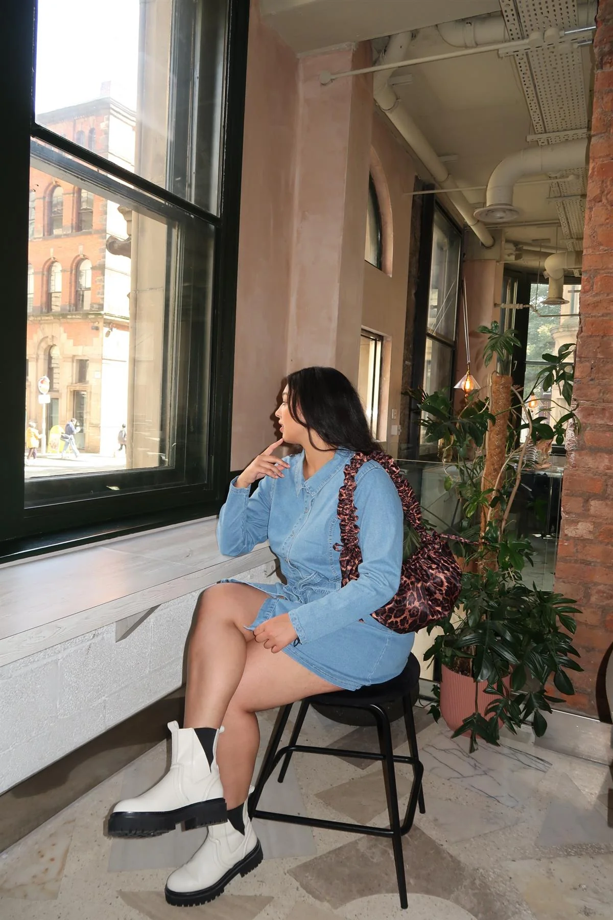 Light stone wash Midi-denim - Image 4