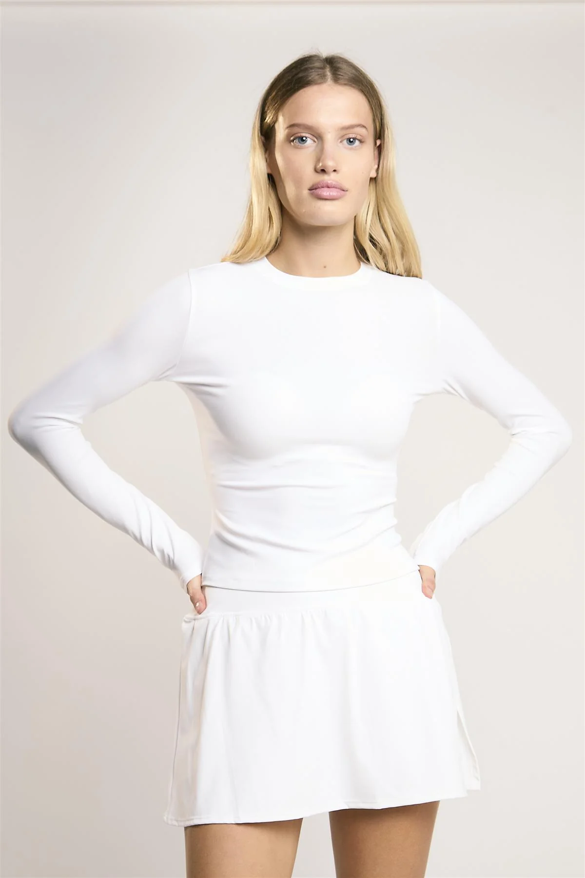 Signature White Long-Sleeve- Top - Image 3